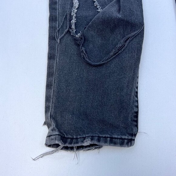 Forever 21 Premium Womens Mid Rise Distressed Straight Leg Jeans Gray Size 25 - Picture 5 of 9
